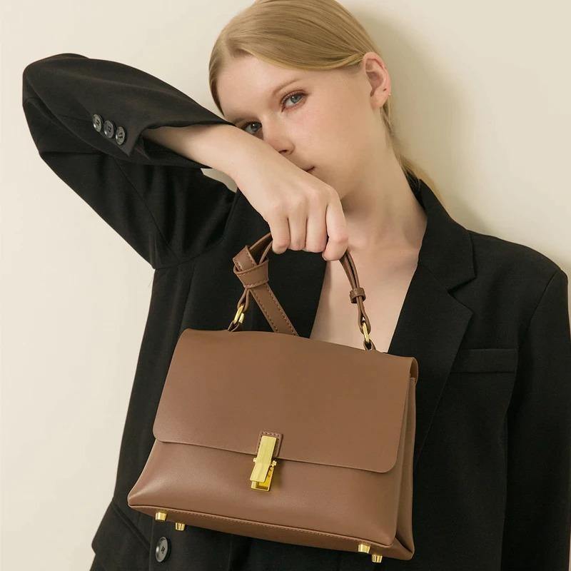 Portable Real Leather Shoulder Bag - Eccentric You