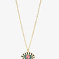 Evil Eye Pendant Gold Plated Chain Necklace - Eccentric You
