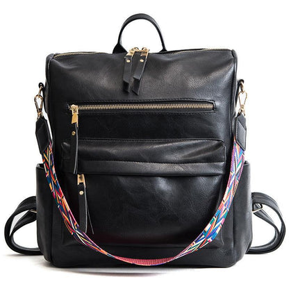 Vintage Vegan Leather Backpack - Eccentric You