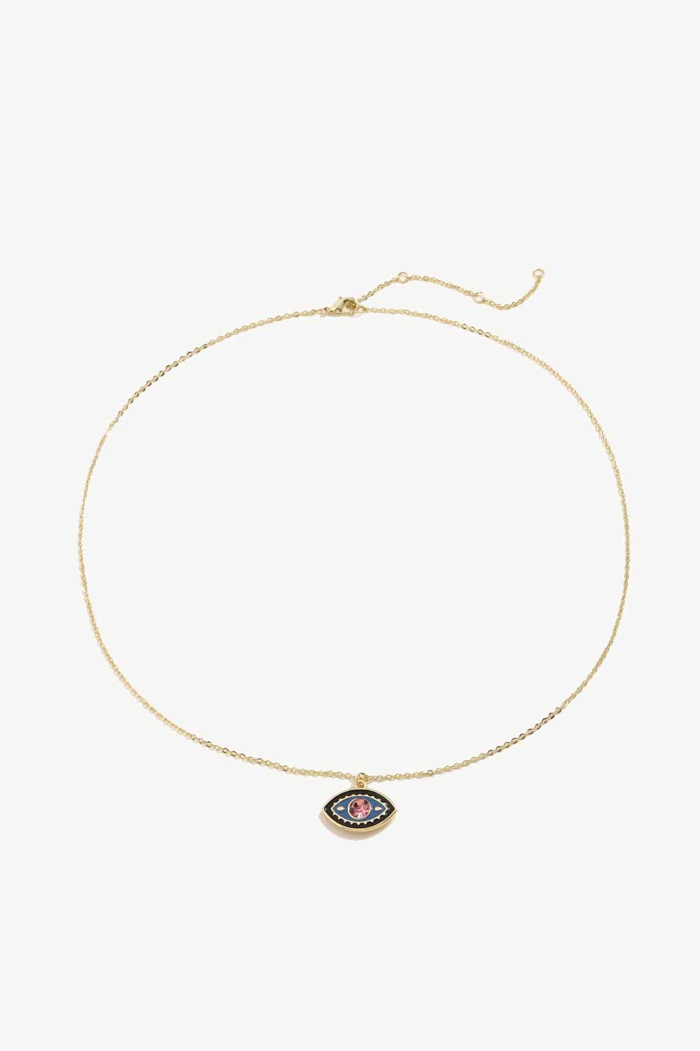 Evil Eye Pendant Gold Plated Chain Necklace - Eccentric You