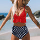 Ruffled High Waist Bikini Set - Eccentric You