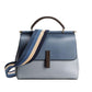 Genuine Leather Contrast Color Shoulder Bag - Eccentric You