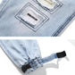 Loose Patchy Denim Joggers - Eccentric You