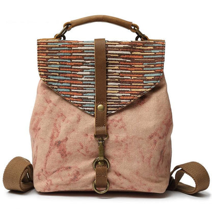 Retro Blush Canvas Backpack - Eccentric You
