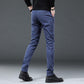 Micro Plaid Print Slim Fit Pants - Eccentric You