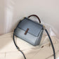 Genuine Leather Contrast Color Shoulder Bag - Eccentric You
