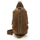 Men's Genuine Leather Retro Sling Bag - Eccentric You