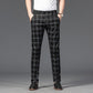 Classic Plaid Print Slim Pants - Eccentric You