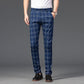 Classic Plaid Print Slim Pants - Eccentric You