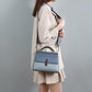 Genuine Leather Contrast Color Shoulder Bag - Eccentric You