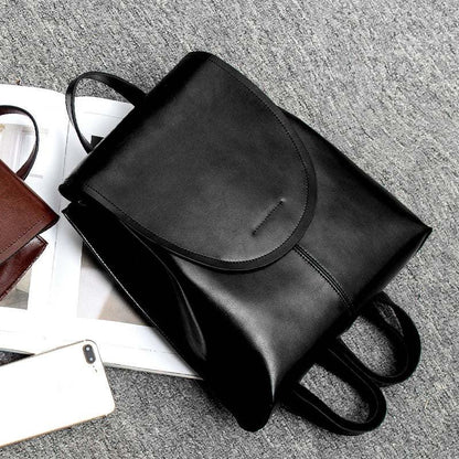 Oil Waxed Genuine Leather Backpack - Eccentric You