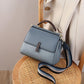 Genuine Leather Contrast Color Shoulder Bag - Eccentric You