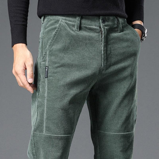 Men's Slim Fit Corduroy Trousers - Eccentric You