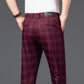 Classic Plaid Print Slim Pants - Eccentric You