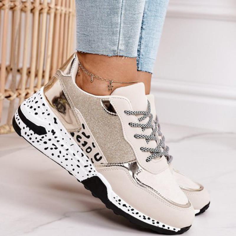 Leopard Print Lace-up Sneakers - Eccentric You