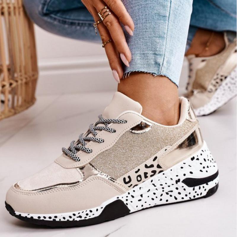 Leopard Print Lace-up Sneakers - Eccentric You