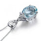AQUAMARINE Silver Mermaid Necklace - Eccentric You