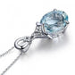 AQUAMARINE Silver Mermaid Necklace - Eccentric You