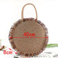 Round Fringed Straw Bag - Eccentric You