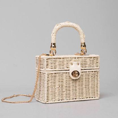 Designer Box Straw Bag - Eccentric You