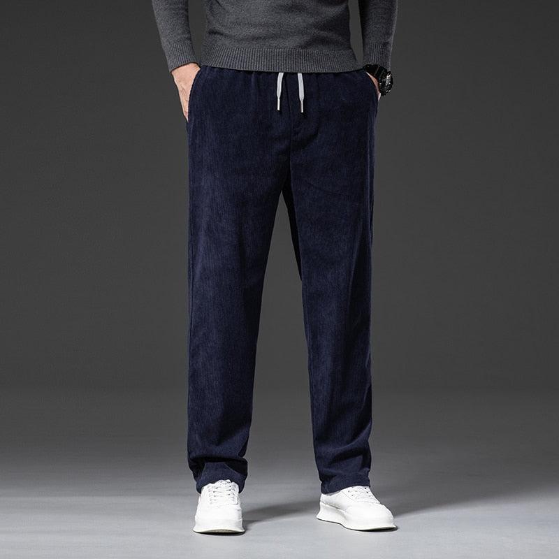 Corduroy Straight Loose Trousers - Eccentric You