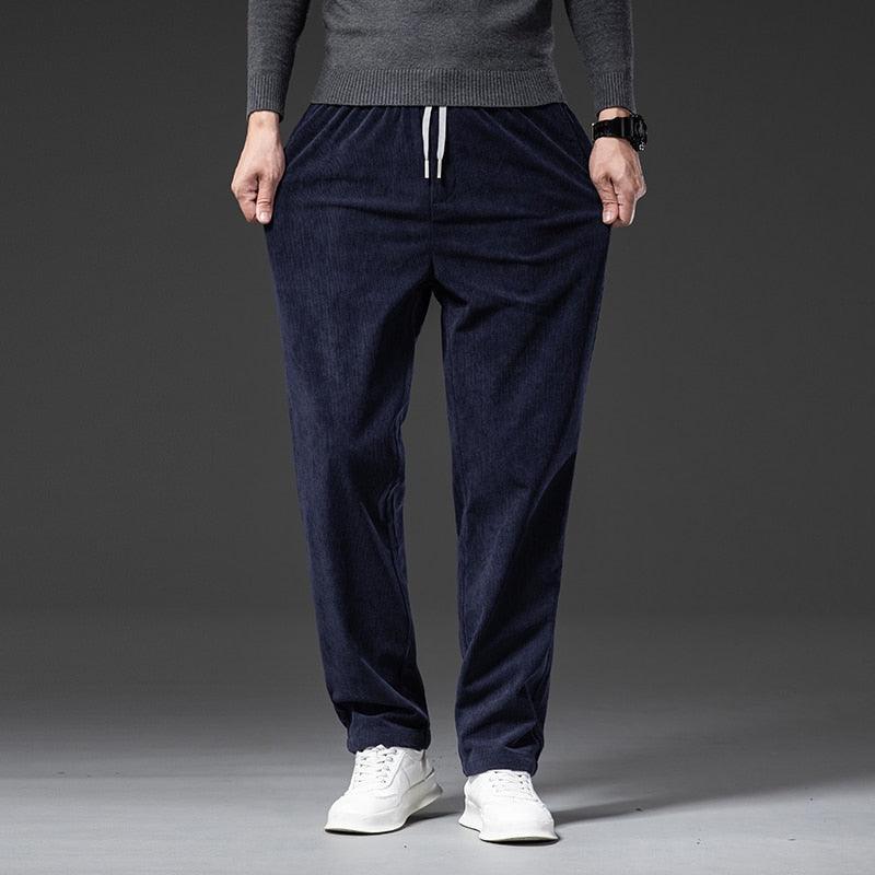 Corduroy Straight Loose Trousers - Eccentric You