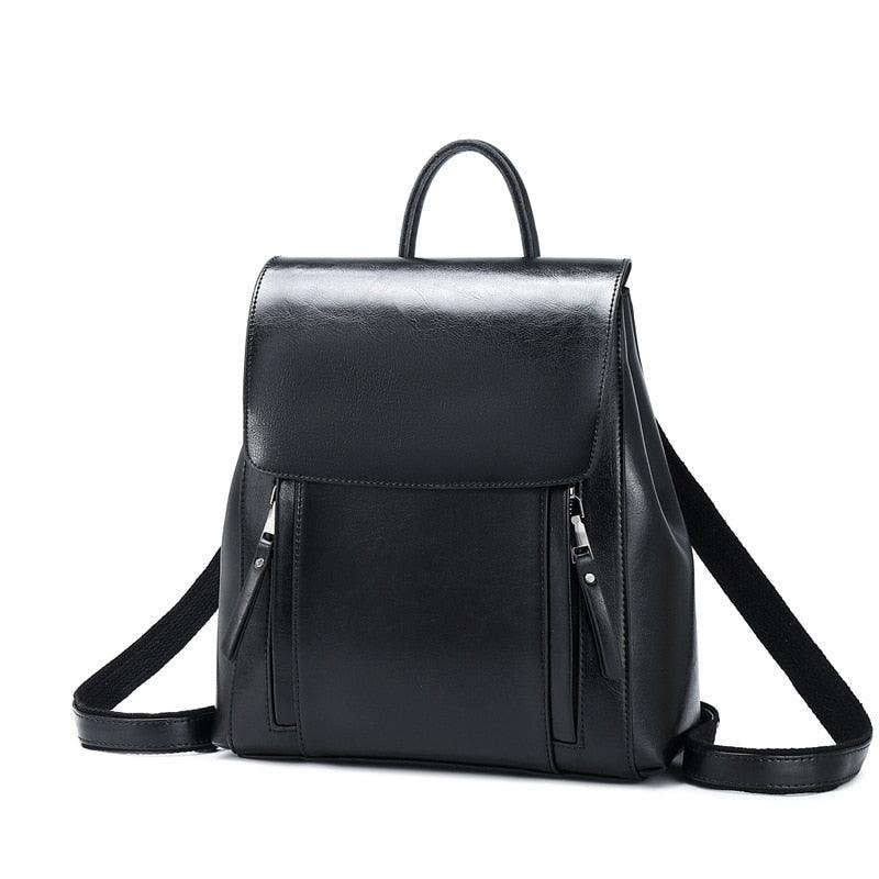 Matte Genuine Leather Backpack - Eccentric You