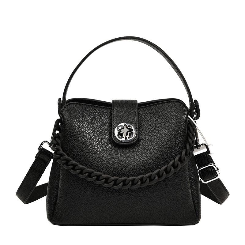 The Glossy Vegan Leather Shoulder Bag - Eccentric You