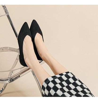 Breathable Knitted Pointed Toe Sandals - Eccentric You