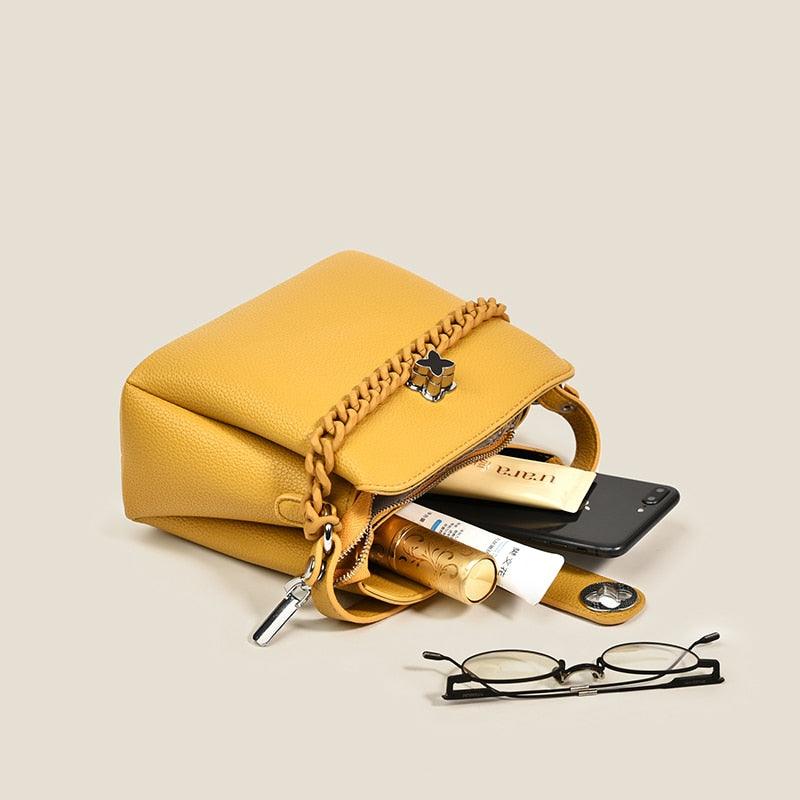The Glossy Vegan Leather Shoulder Bag - Eccentric You