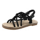 Braided Rope Flat Sandals - Eccentric You