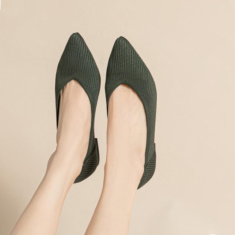 Breathable Knitted Pointed Toe Sandals - Eccentric You