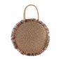 Round Fringed Straw Bag - Eccentric You