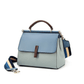 Genuine Leather Contrast Color Shoulder Bag - Eccentric You