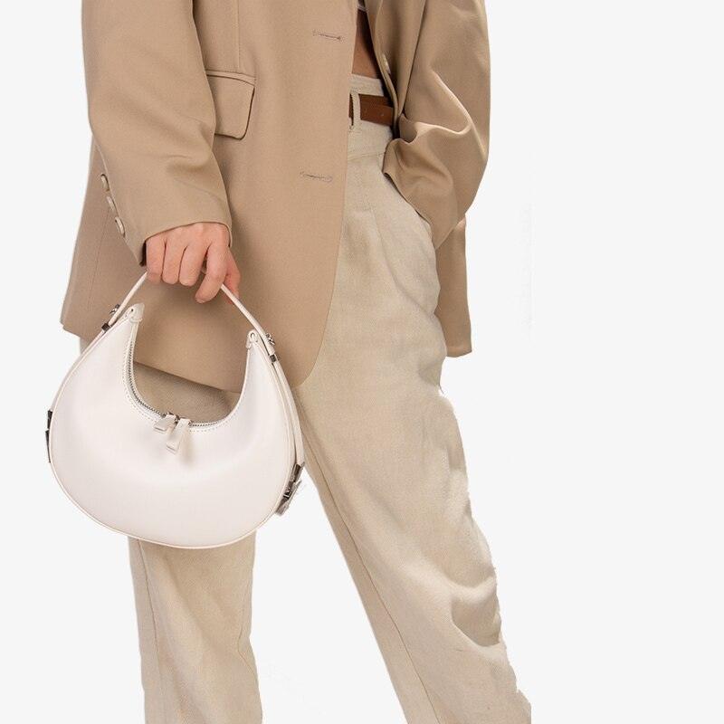 Fashion Vegan Crescent Hobo Bag, Trendy Pu Shoulder Bag, Women's