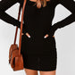 Halter Neck Long Sleeve Knit Dress - Eccentric You