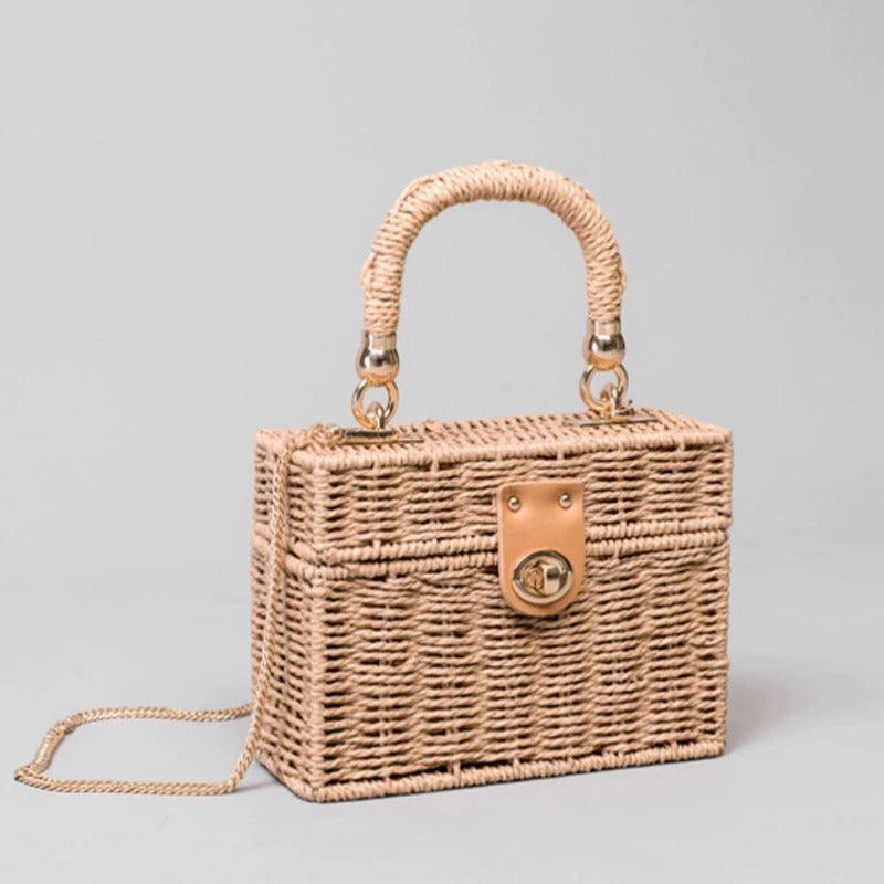 Designer Box Straw Bag - Eccentric You