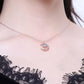 Blue Moonstone luxury crescent Necklace - Eccentric You
