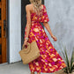 Simona Printed One-Shoulder Long Dress
