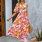 Simona Printed One-Shoulder Long Dress