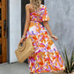 Simona Printed One-Shoulder Long Dress